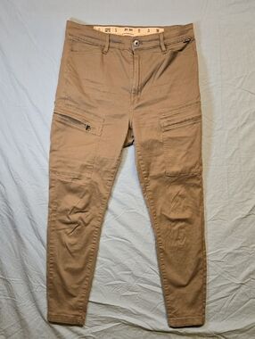 G-Star Raw Multi Pocket Beige Tan Skinny Tapered Fit Cargo Pants Unisex